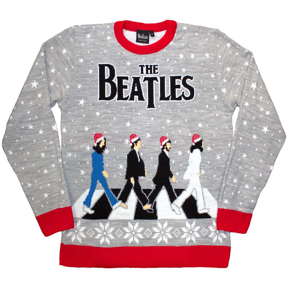 The Beatles - Drop T / Abbey Road Xmas Sweater/trui - Grijs